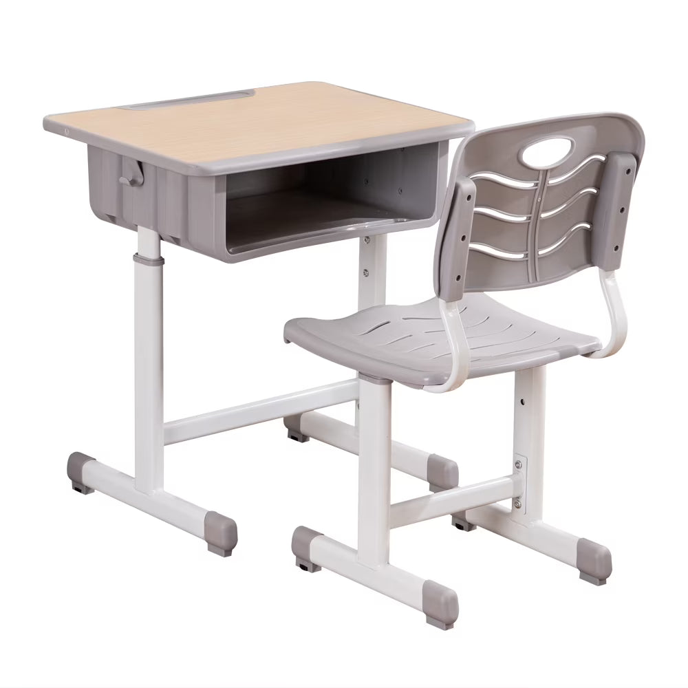 Height Adjustable Children's Desk and Chair Combo with Drawer Q315355