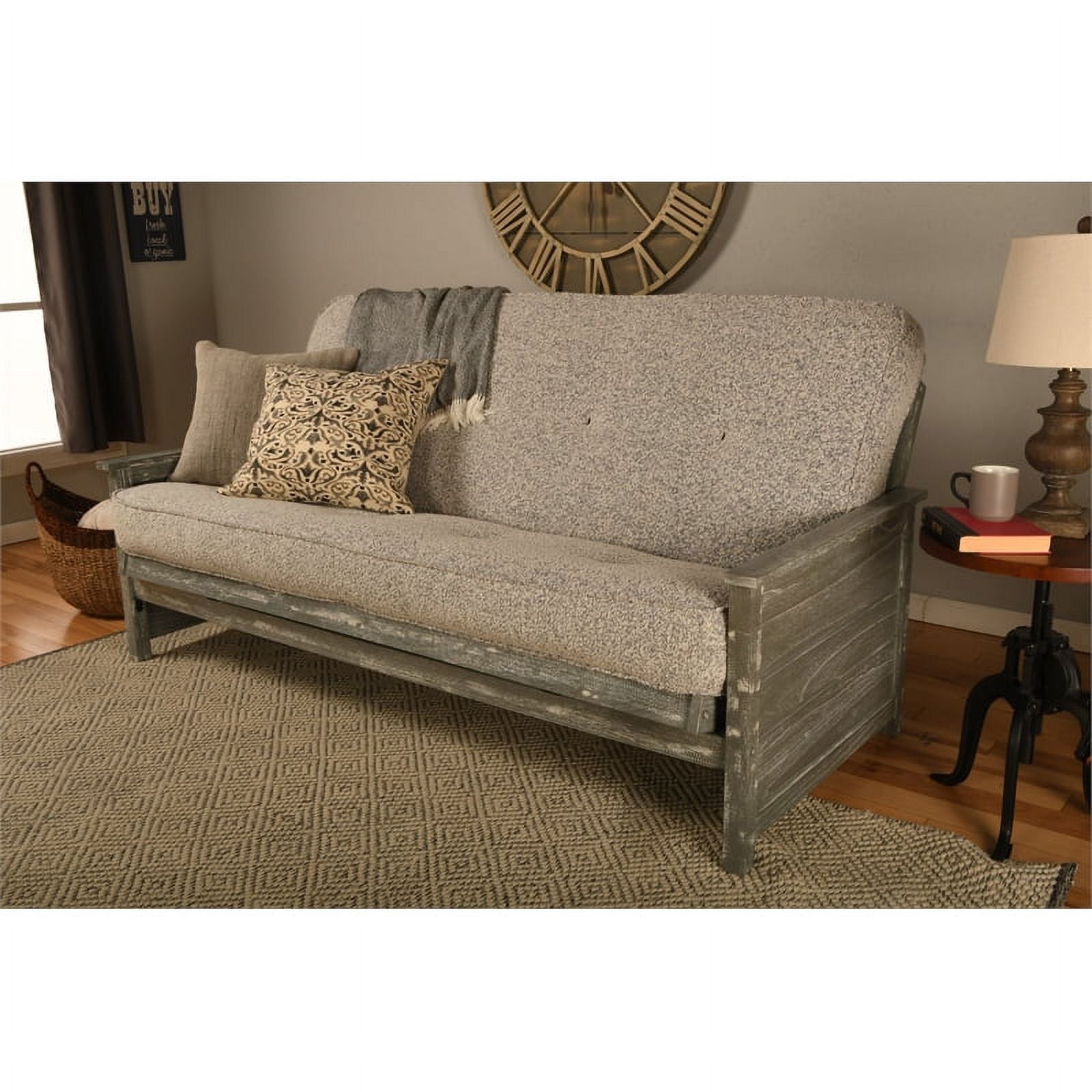 Gray Full-size Coil Futon Mattress K369059
