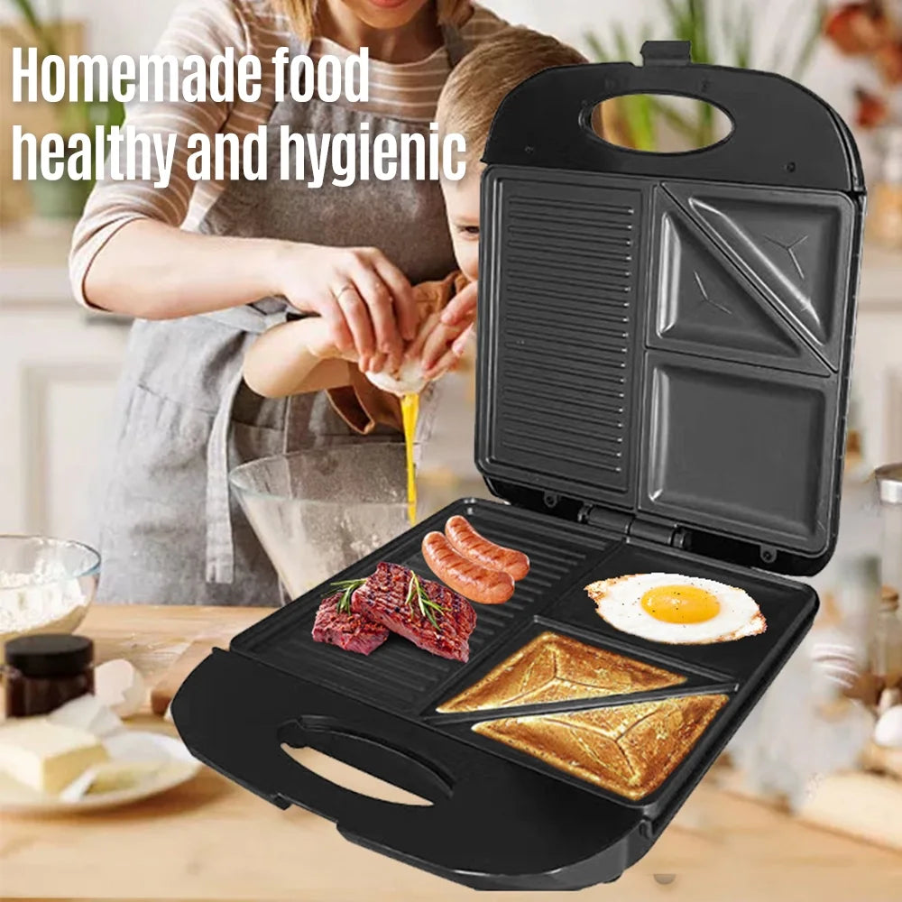 Bread Machine Waffle Maker with Non-Stick Coating C518