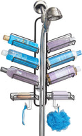 Metal Hanging Bathroom Caddy for Handheld Shower Hose, Bronze, Pack of 2 B55923