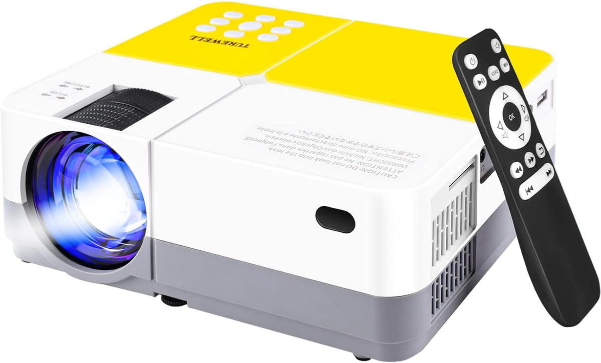 Mini Projector, 55000 Hours Full HD 1080P Supported Portable Video Projector H842299
