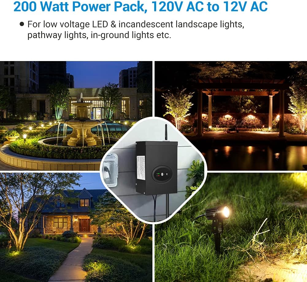200W Smart Wi-Fi Low Voltage Transformer M302302