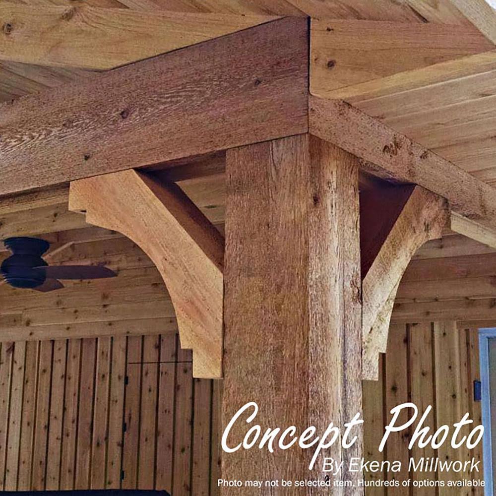 6x22W x 22x22D x 30x22H Rough Sawn Brace, Douglas Fir J758027