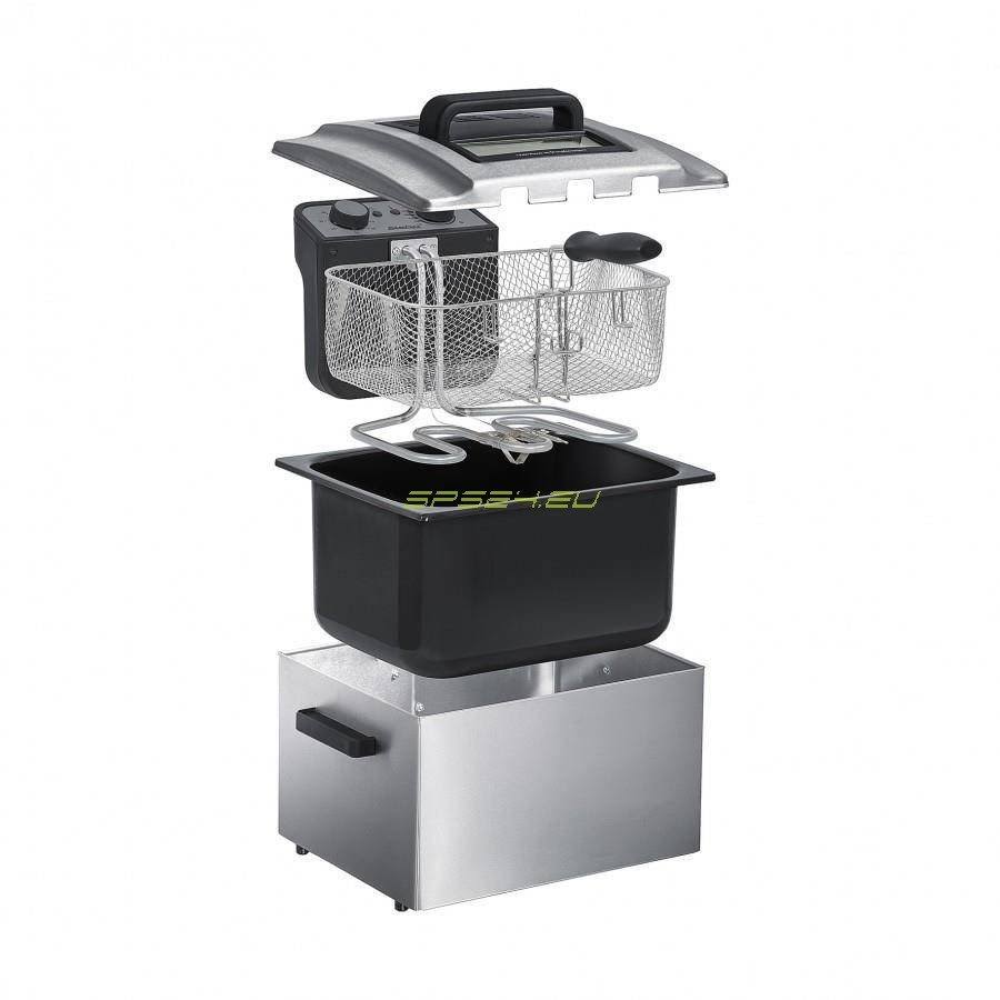 Double 5L 3000W Stainless Steel Deep Fryer P926