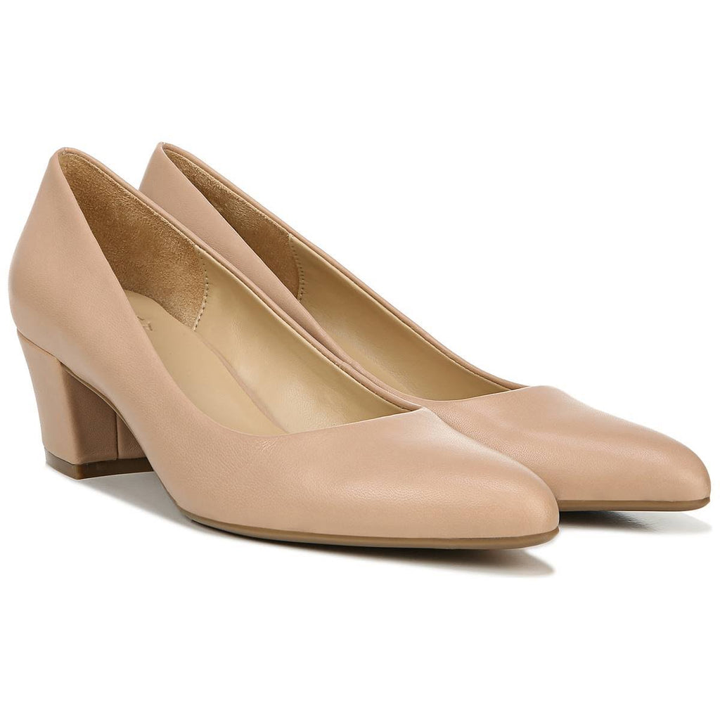 Black Leather Pumps Z55563