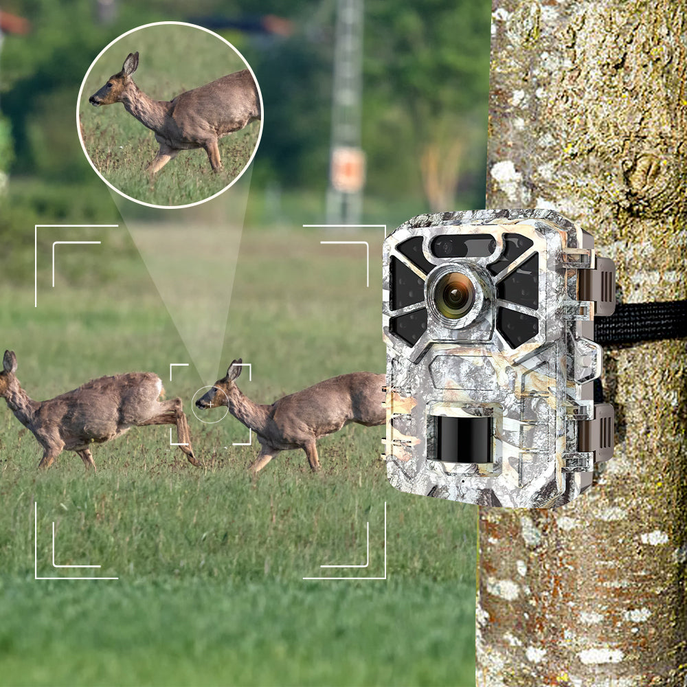 30MP 2K Infrared Night Vision Waterproof Trail Camera with 120° Wide Angle Lens H3039