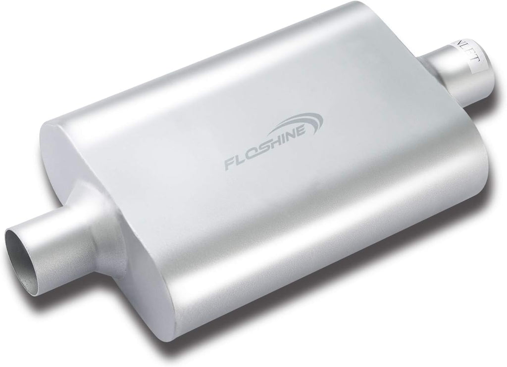 Dual Chamber 3 inch inlet/3 inch outlet Performance Automotive Muffler Exhaust Pack of 2 Y207