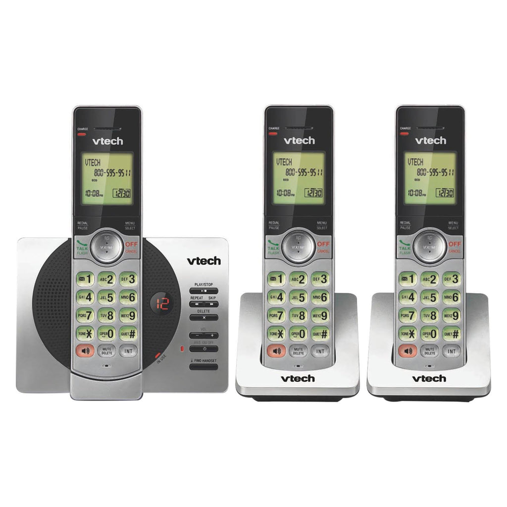 3-Handset Expandable Cordless Phone with Answering System C712