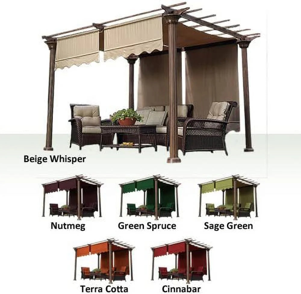 Cinnabar Replacement Pergola Shade Canopy Top Cover D363