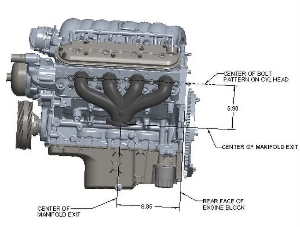 Center Dump Natural Exhaust Manifolds J8189