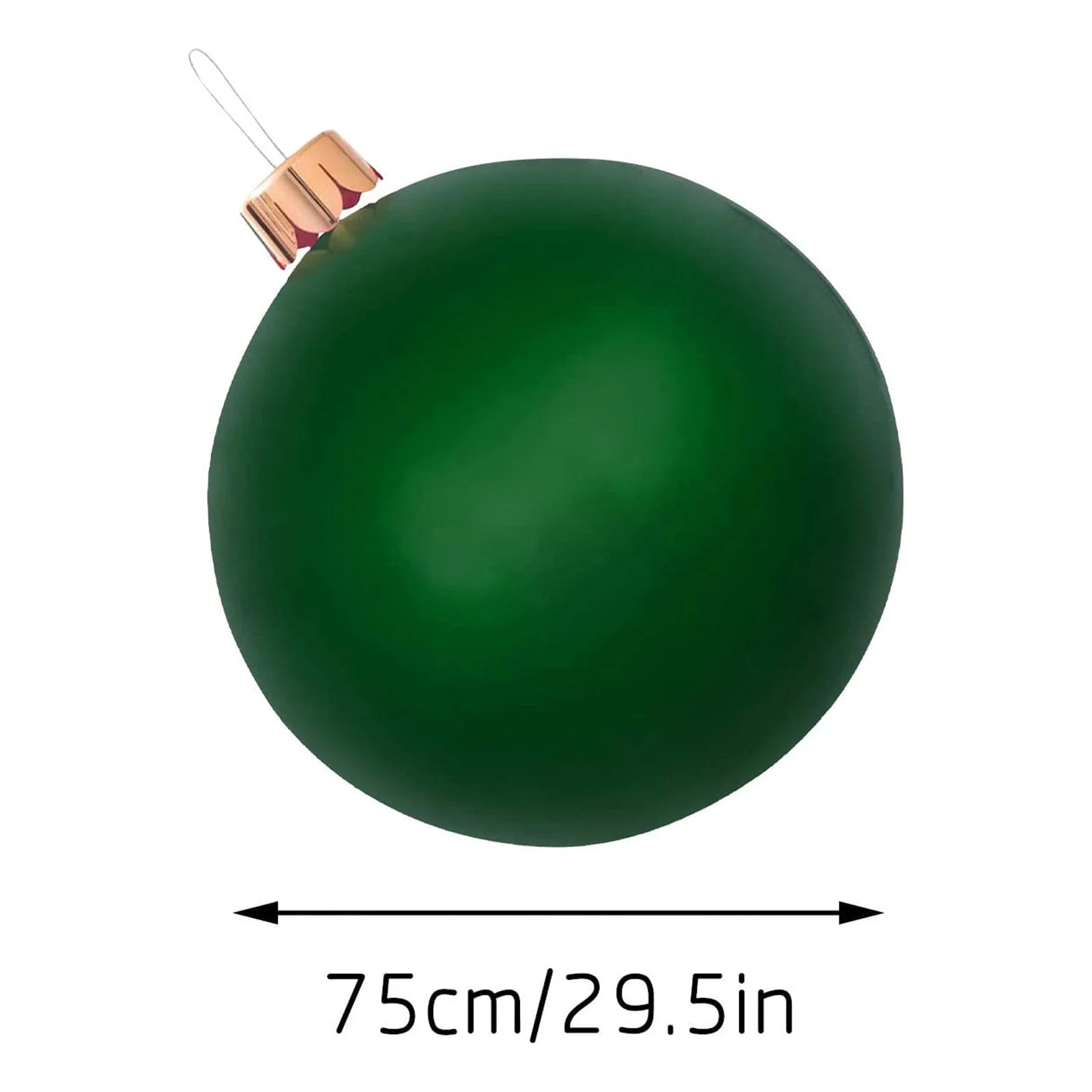 29.5 Inch Giant PVC Inflatable Christmas Ball Ornaments Outdoor Decorations C7056