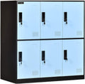 Blue Metal Storage Cabinet with Lock J743532