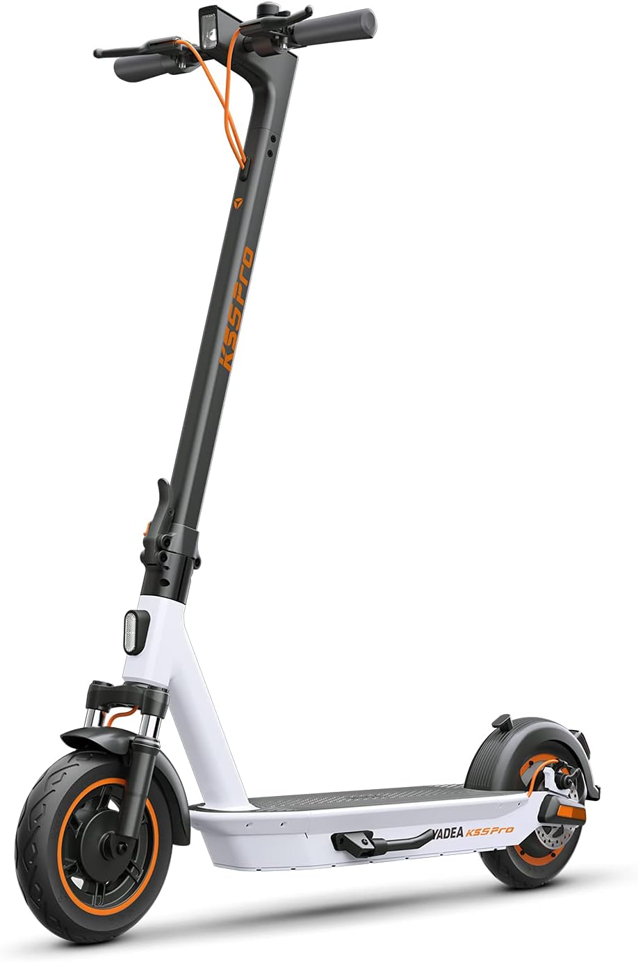 YADEA Electric Scooter KS5, Max Speed 18.6 MPH, 25 Miles Range; KS5pro, 37.2 Miles Range, Max Speed 21.8 MPH. Dual shock absorption, Front Suspension, Foldable Commuter Electric Scooter for Adults with Cruise Control and Energy Recovery System N900