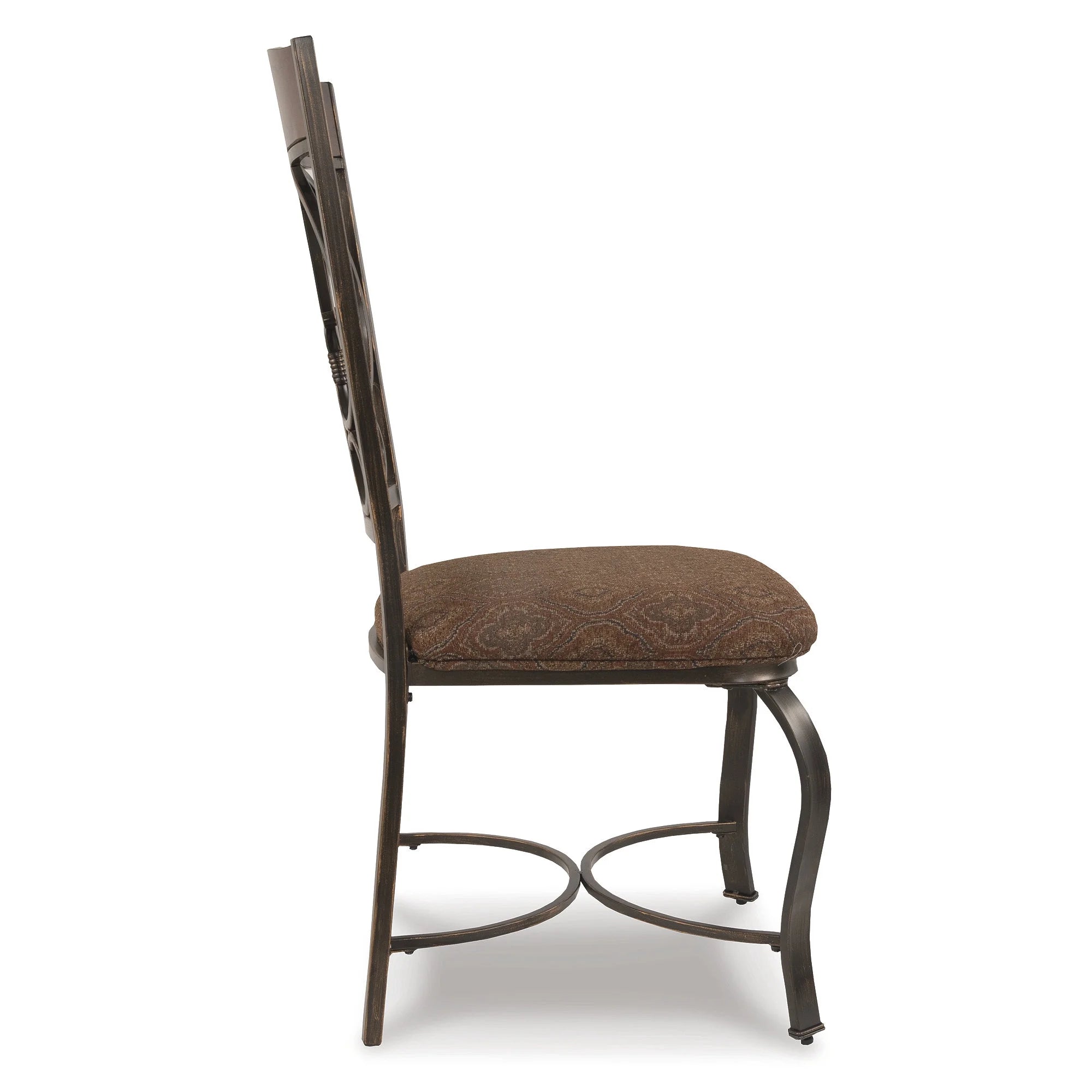 Brown Upholstered Side Chair, Set of 4 P57224