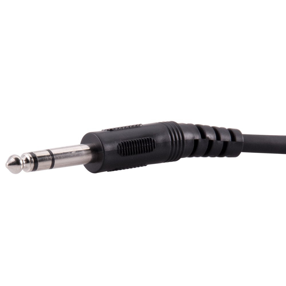 2 Pack of 25' Headphone Extender Cable 1/4 TRS Male to 1/4 Female K82364