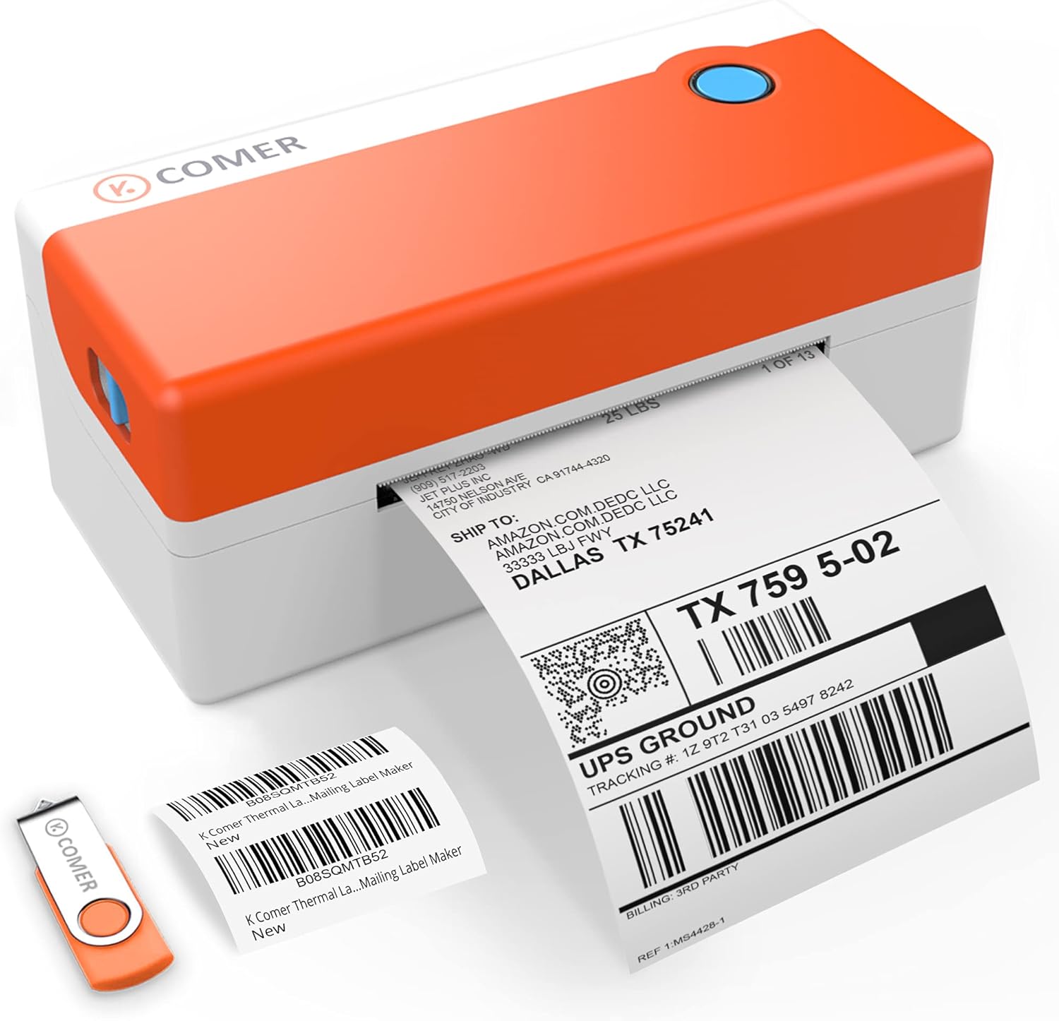 Direct Thermal 4x6 Shipping Label Printer Q3752