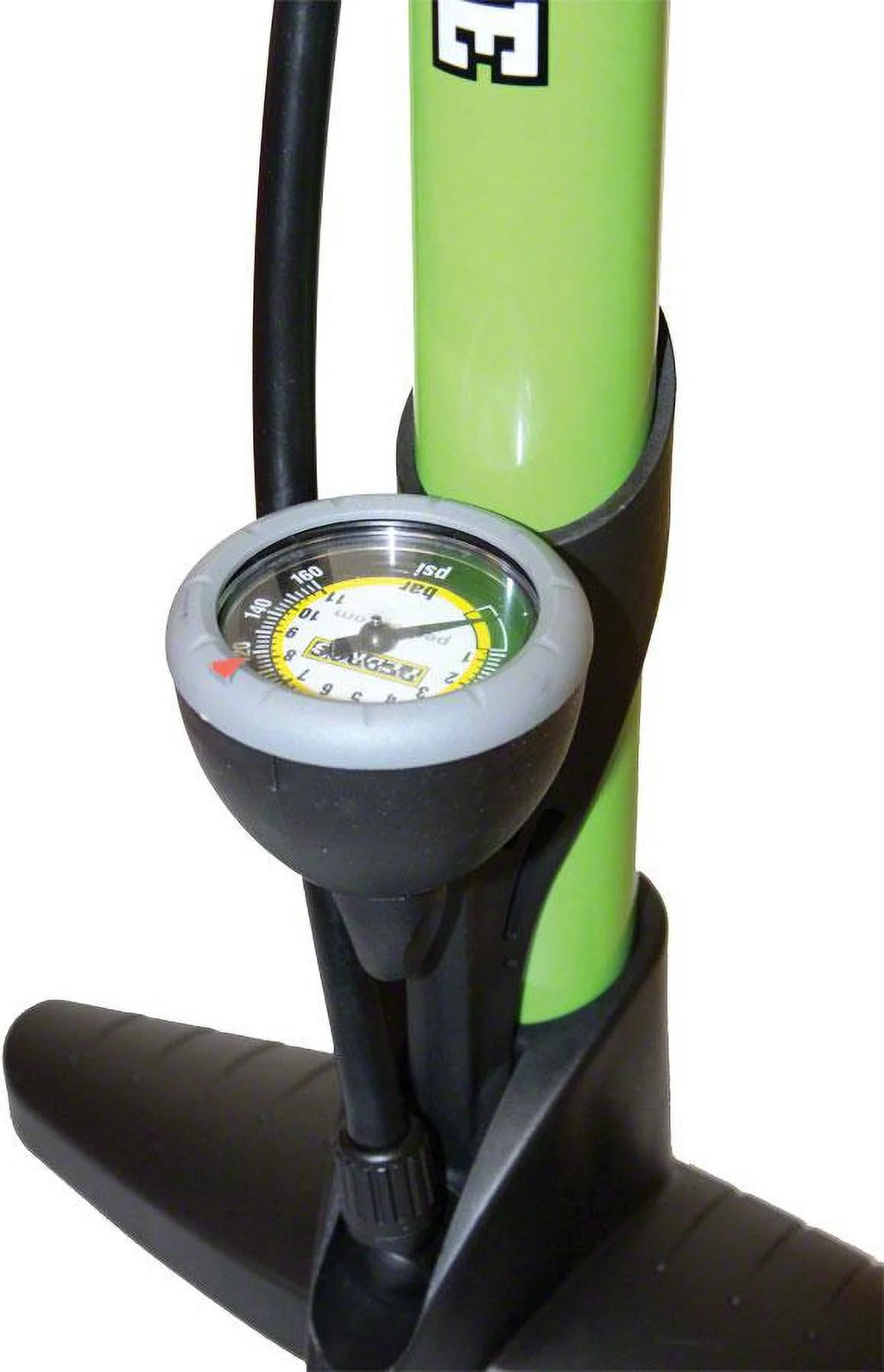 Green Floor Pump with Gauge 120 PSI E591706