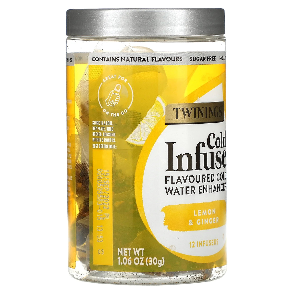 Cold Infuse Flavoured Cold Water Enhancer Lemon & Ginger 12 Infusers Q35258