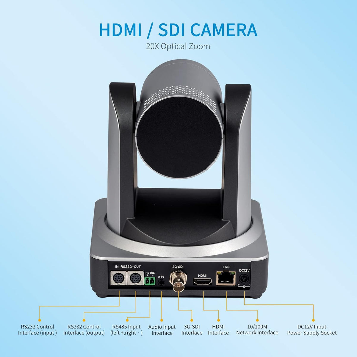 PTZ Camera 20X Optical Zoom PoE Full HD 1080P 60fps N1880