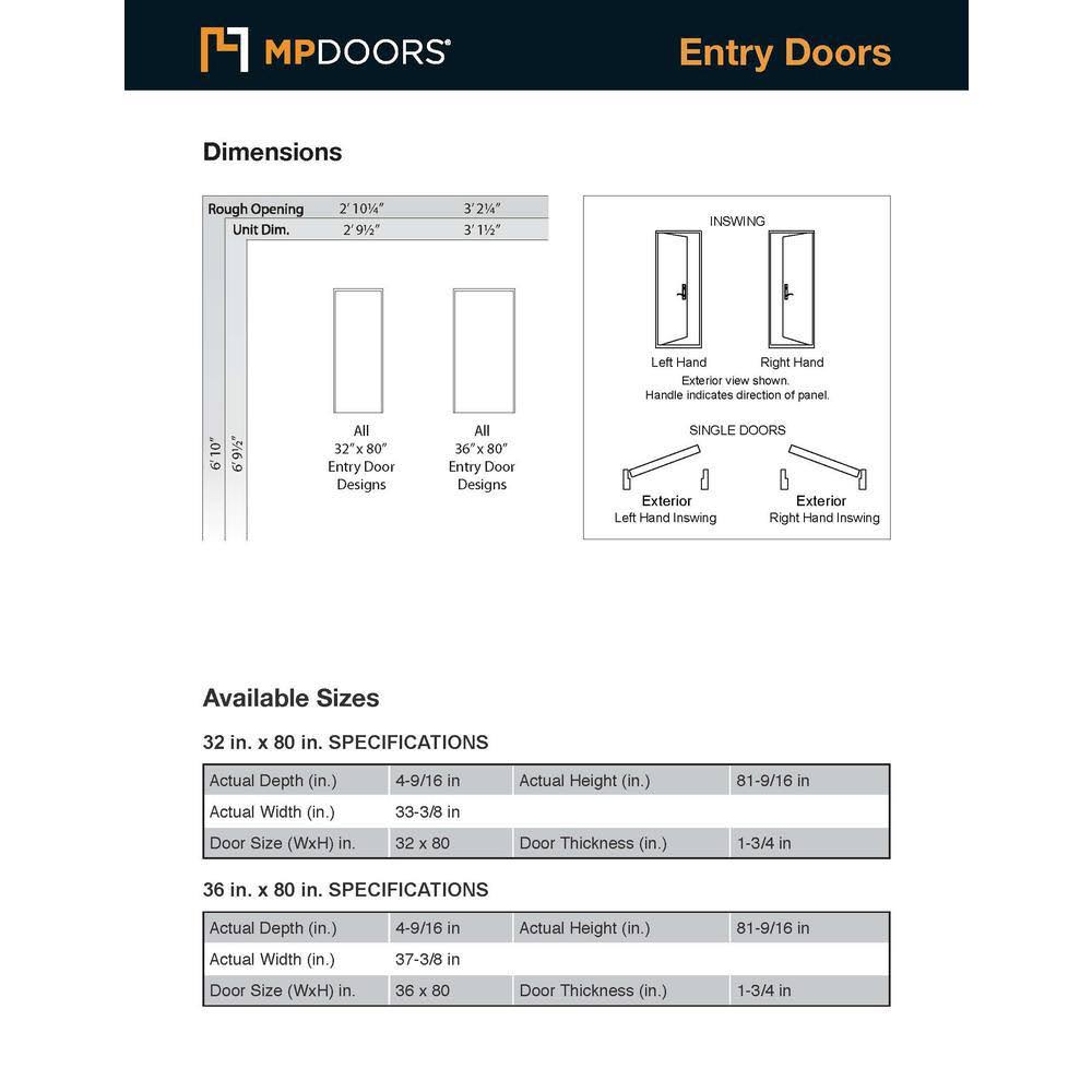 Medium Oak Right-Hand Inswing Fiberglass Prehung Front Door S4145