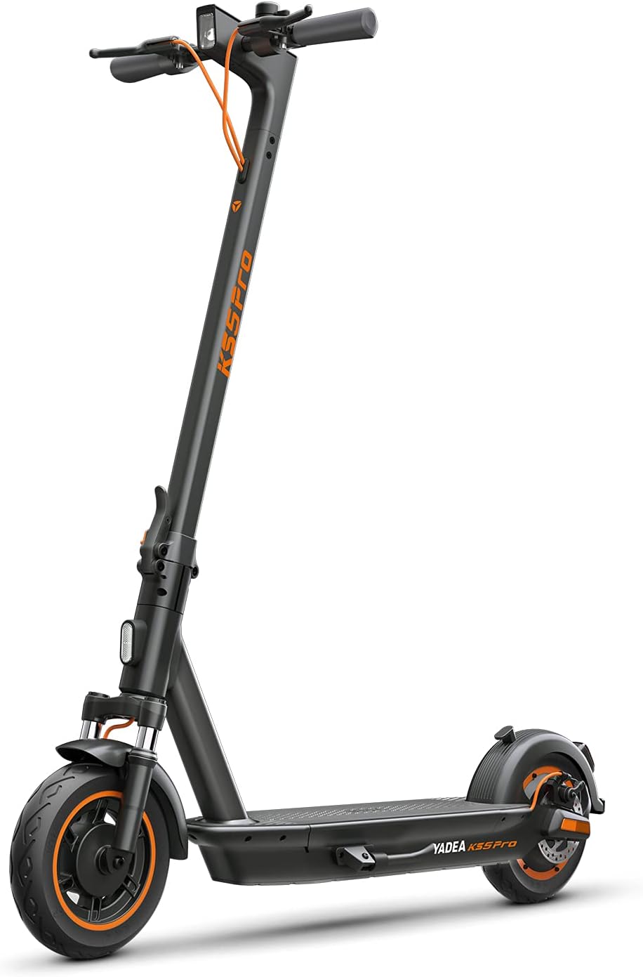 YADEA Electric Scooter KS5, Max Speed 18.6 MPH, 25 Miles Range; KS5pro, 37.2 Miles Range, Max Speed 21.8 MPH. Dual shock absorption, Front Suspension, Foldable Commuter Electric Scooter for Adults with Cruise Control and Energy Recovery System N900
