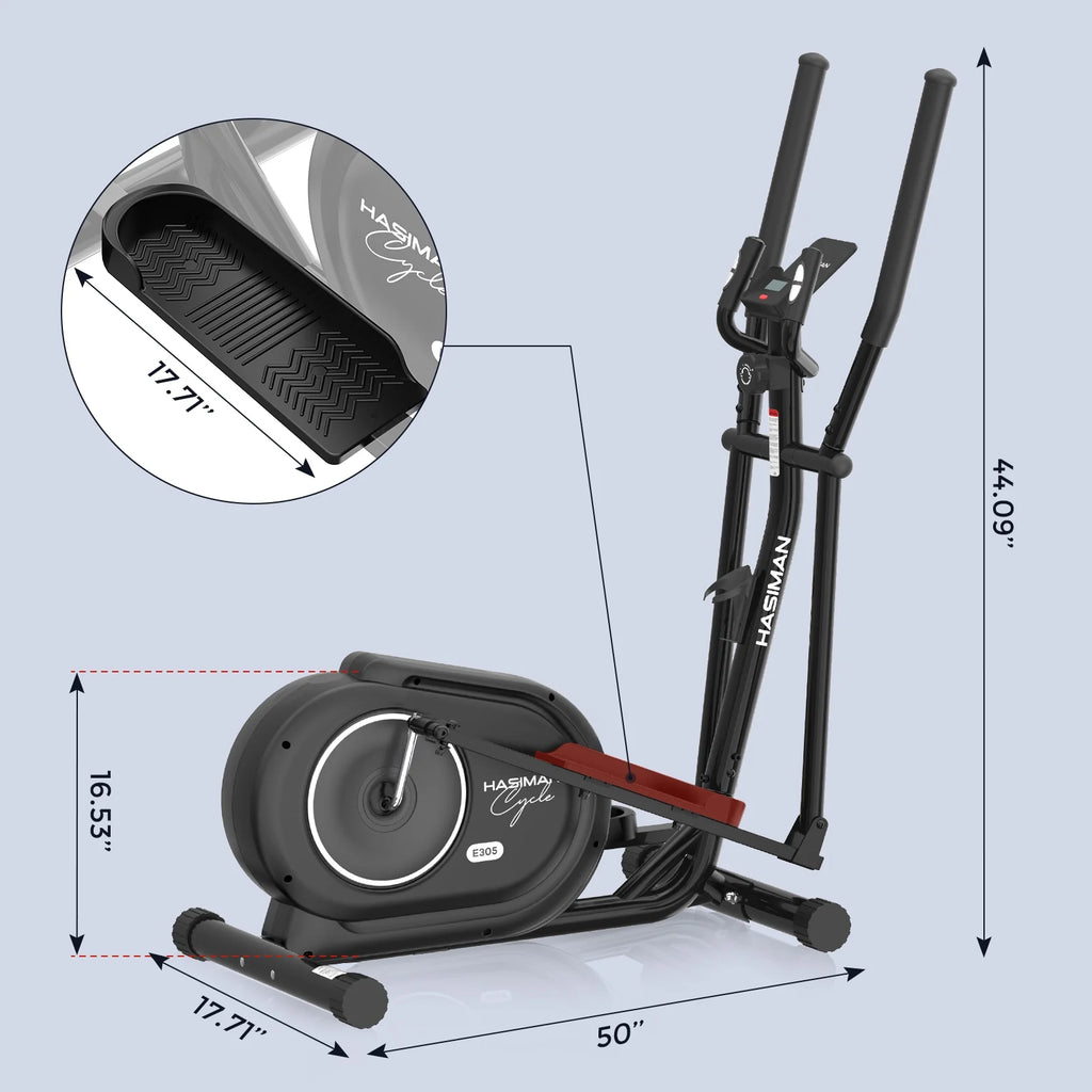 Magnetic Elliptical Exercise Machine with Pulse Rate Grips I69704