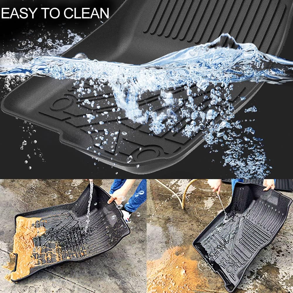 Black Rubber Floor Liner for Chevrolet Equinox B1493