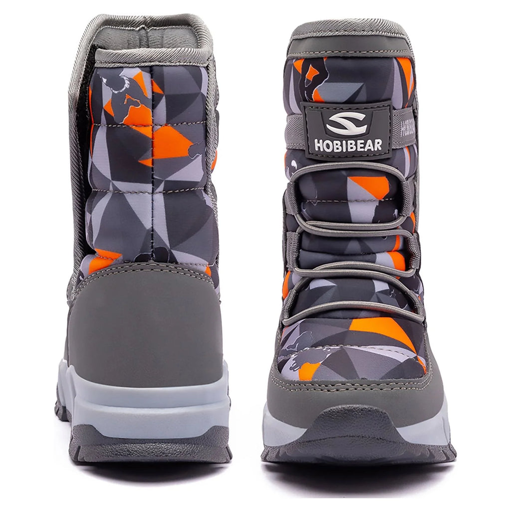 Boys Snow Boots Waterproof Warm Slip Winter Shoes L394