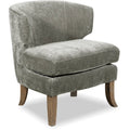 Smoke Gray Crushed Velvet Wingback Chair L719