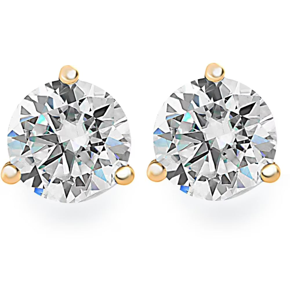 14K Gold Diamond Stud Earrings V11111