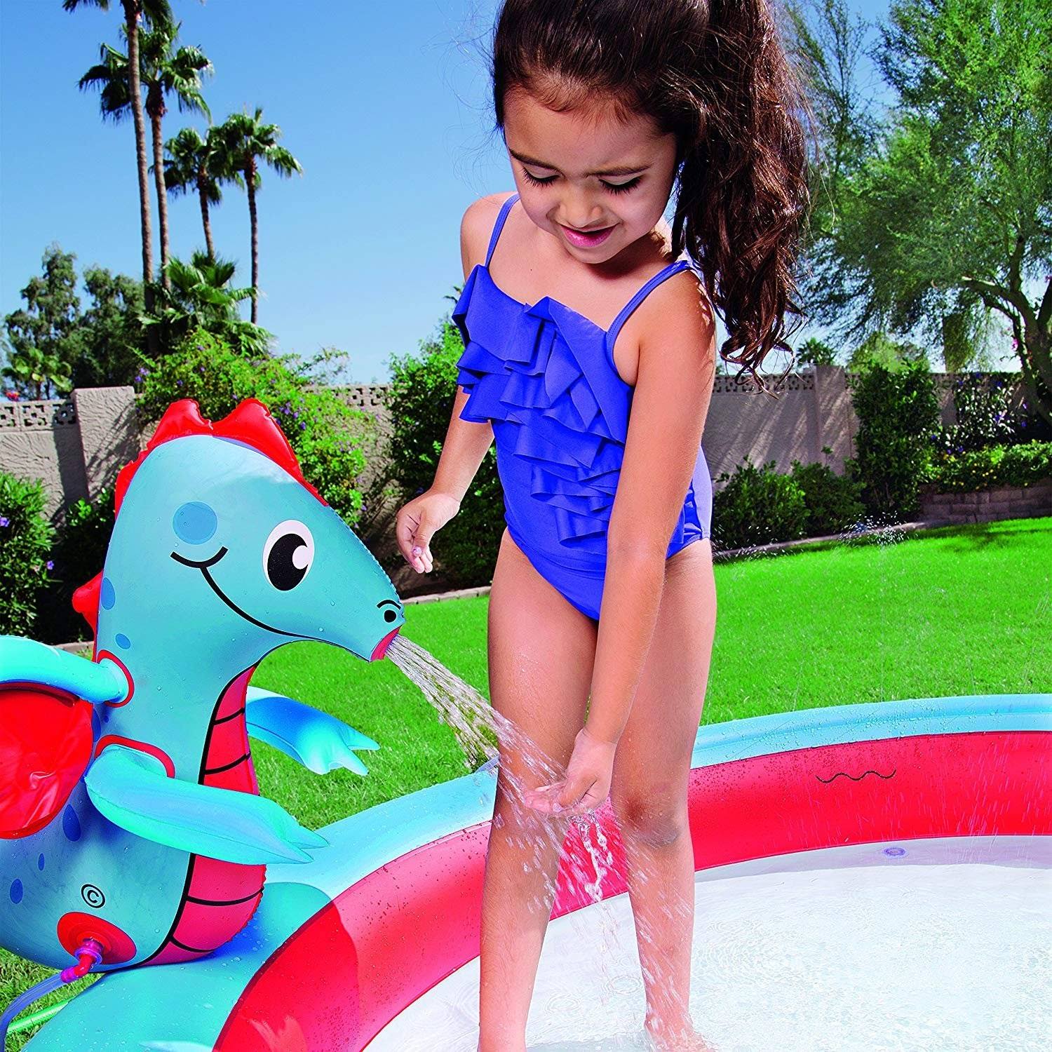 Inflatable Interactive Castle Play Pool U24620