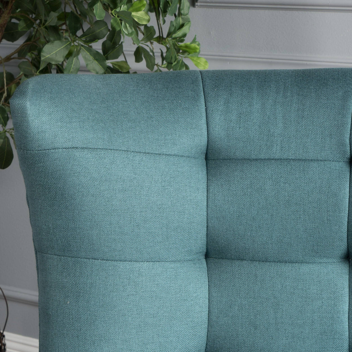 Dark Teal Fabric Club Chair X19867