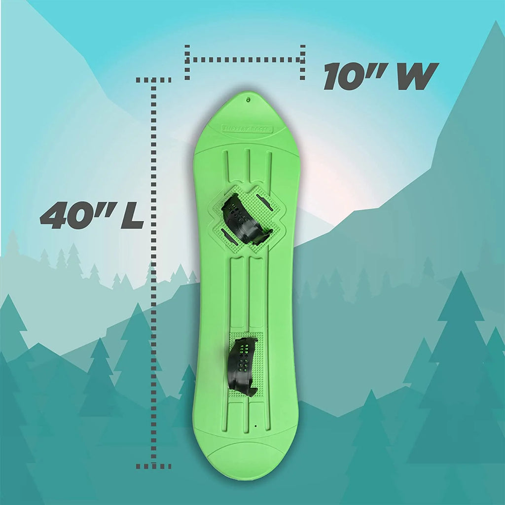 Green Kids Snowboard with Binders Q233563