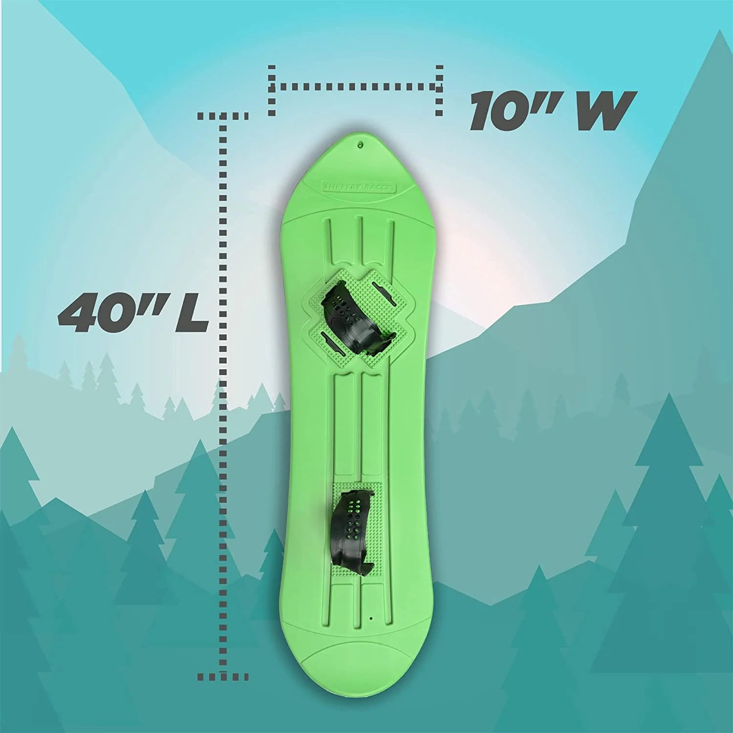 Green Kids Snowboard with Binders Q233563