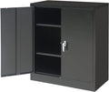 Lockable Steel Storage Cabinet with 2 Doors and 4 Shelves O588