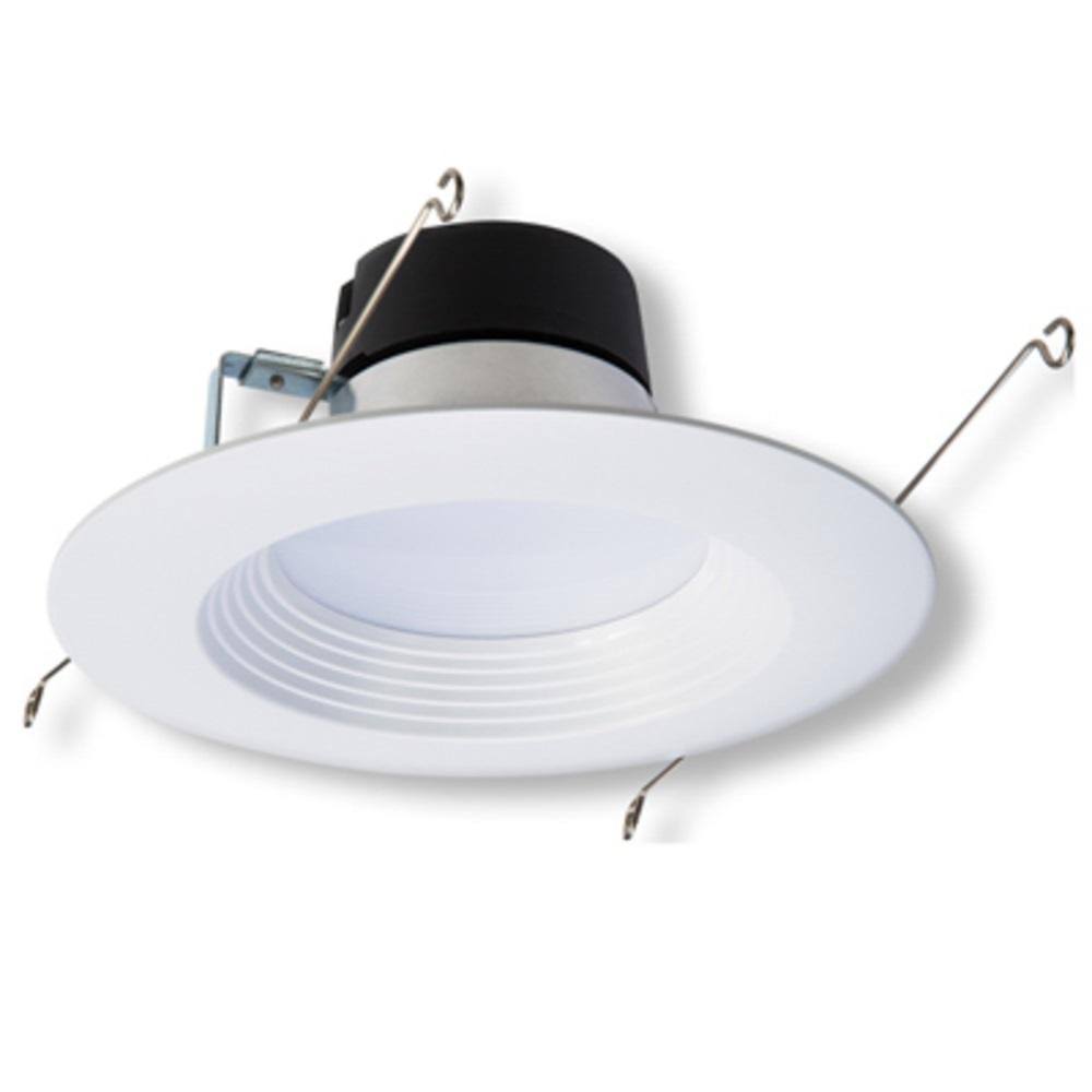 White Ceiling Light Retrofit Trim 6 Pack Recessed Integrated LED U1760