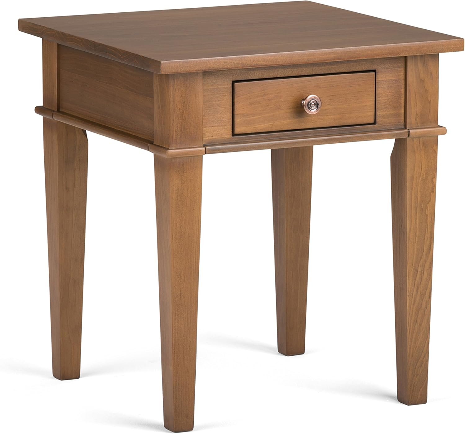 Farmhouse Grey Solid Wood 1 Drawer End Side Table A220