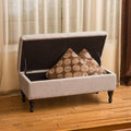 Gray Fabric Storage Ottoman G141