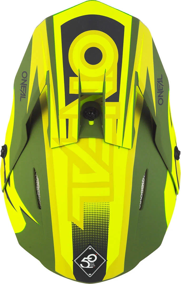 Motocross Helmet, green-yellow, Size S P751