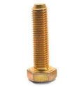 1/4 inch-20 x 5 inch Coarse Thread Grade 8 Hex Cap Screw Yellow Zinc Plated Pk 200 G260