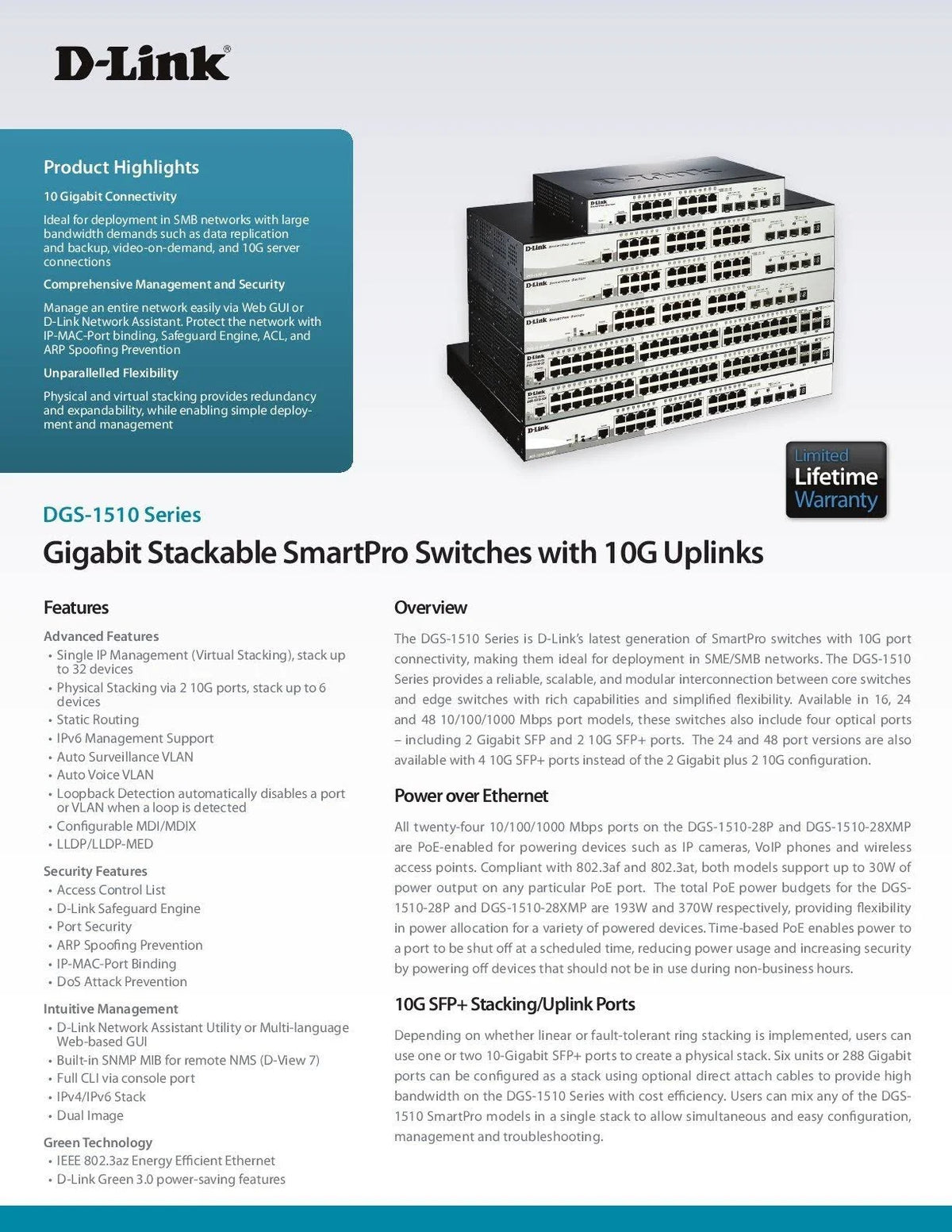 Gigabit PoE Switch N289210