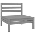 Gray Solid Wood Pine Patio Sofa E997197