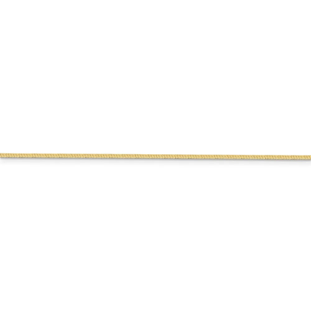 14kt Yellow Gold Octagonal Snake Chain 20 inch Lobster Clasp C6411