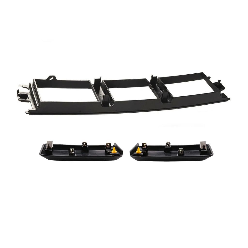 Front Bumper Guards Pads Inserts End Caps & Lower Center Grille Cover Trim Panel J22656