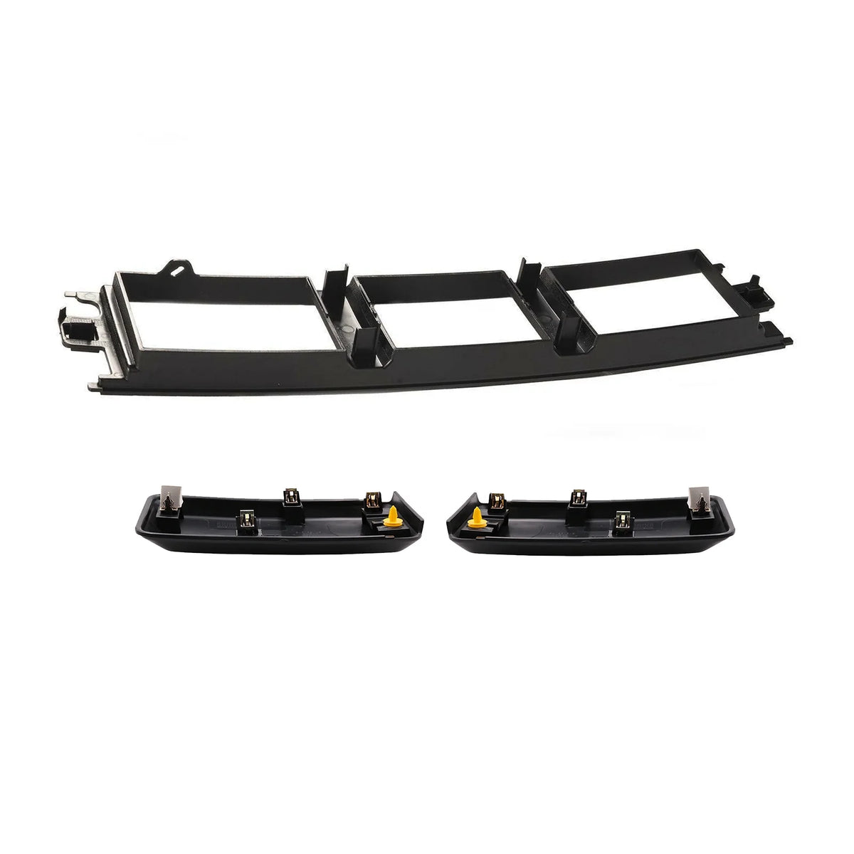 Front Bumper Guards Pads Inserts End Caps & Lower Center Grille Cover Trim Panel J22656