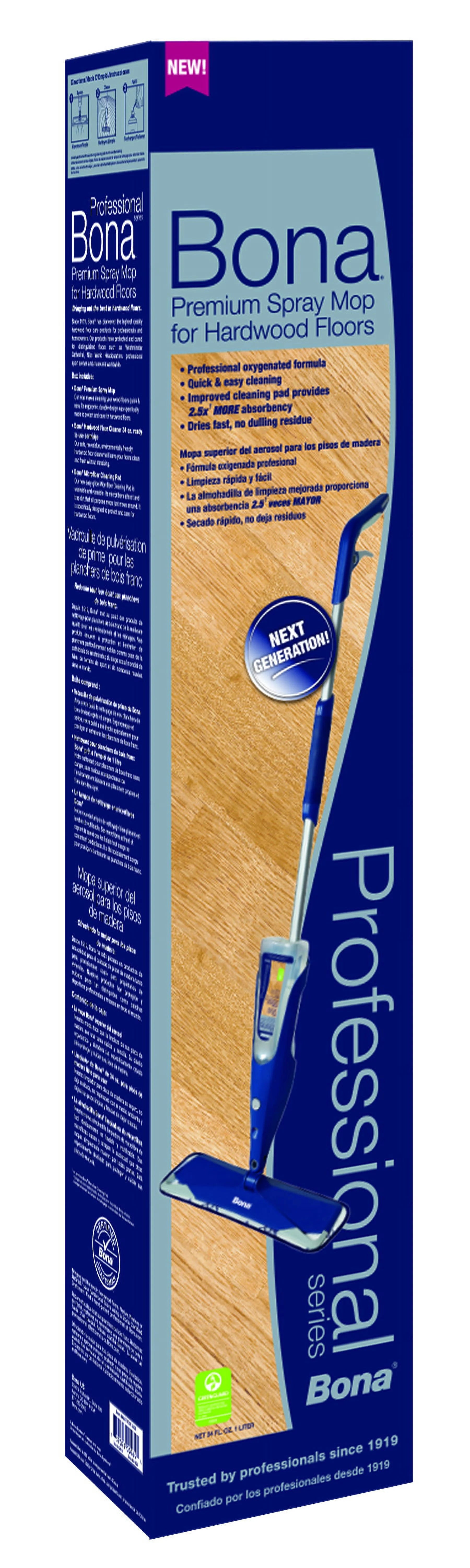 Blue Microfiber Hardwood Floor Mop C57861