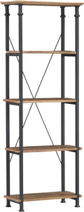 4-Tier Bookcase, Rustic Brown Z2521