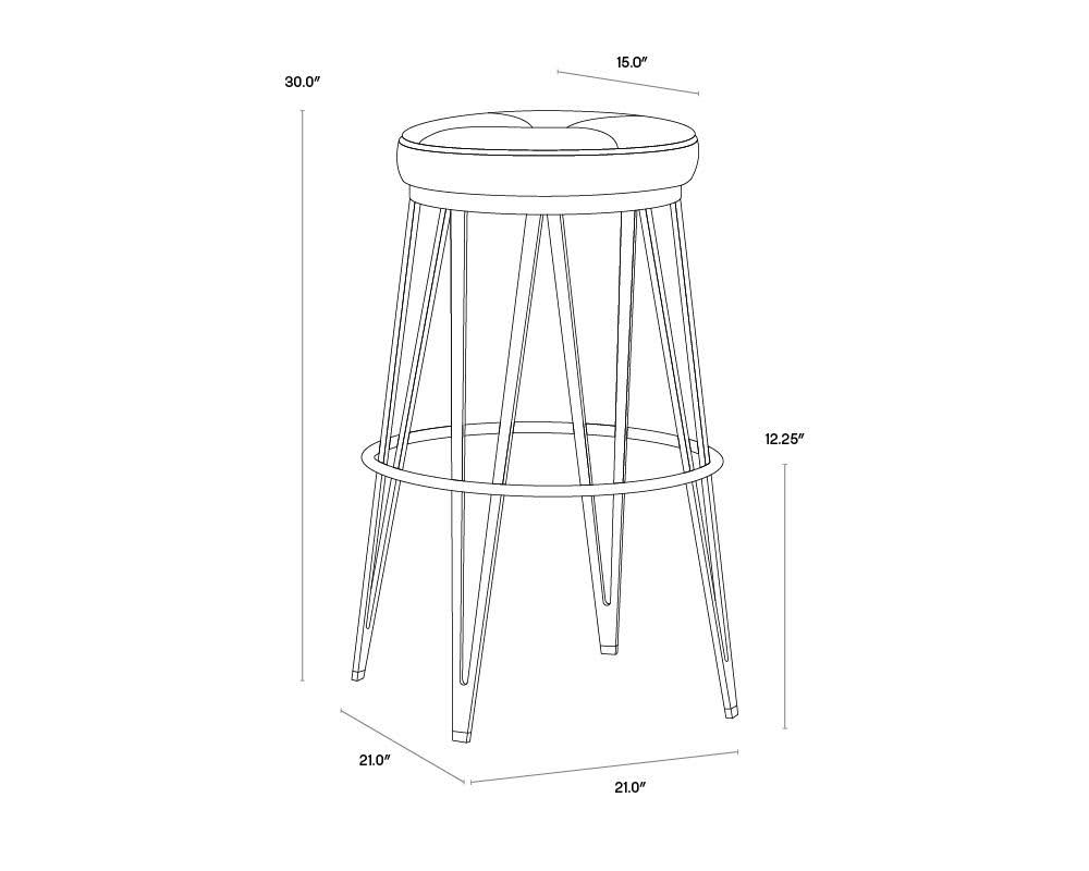 Black Swivel Barstool W36237